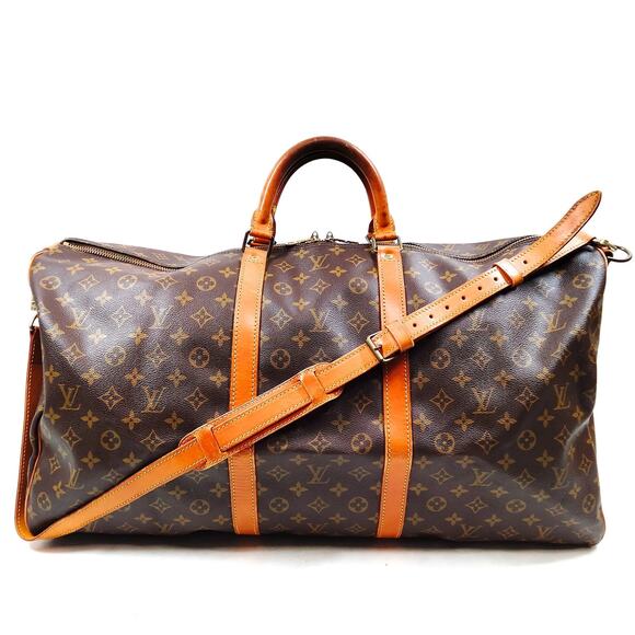 Louis Vuitton Monogram Keepall Bandouliere 60 Boston Bag - Picture 1 of 9